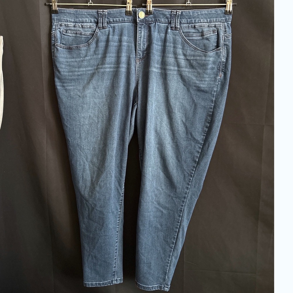 Democracy Jeans 22W Blue Casual Ab Solution Skinny Stretch Denim WNBB1873L8